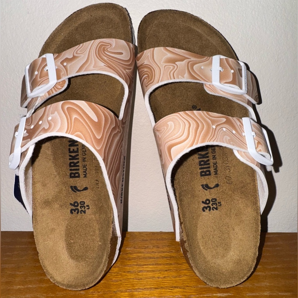 Birkenstock Arizona Birko-Flor – New Beige NWT
